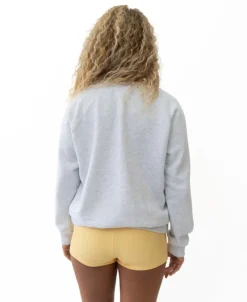 Women Golden Breed Hoodies & Sweats-Vintage Sweat | White Misty