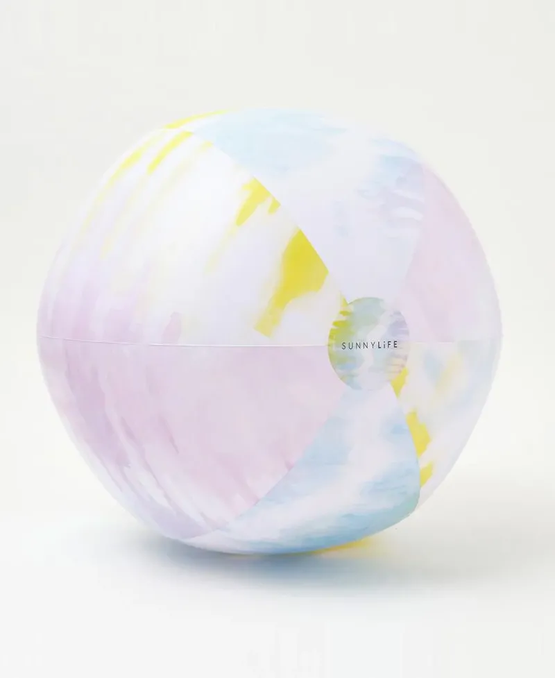 Golden Breed Sunny Life-XL Inflatable Beach Ball | Tie Dye Sorbet